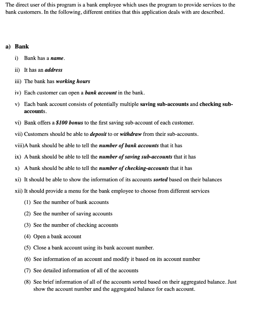 this project is on the deployment of the data structures. Try to