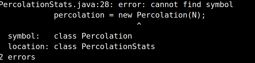 O // Estimates percolation threshold for an N-by-N percolation system. public class