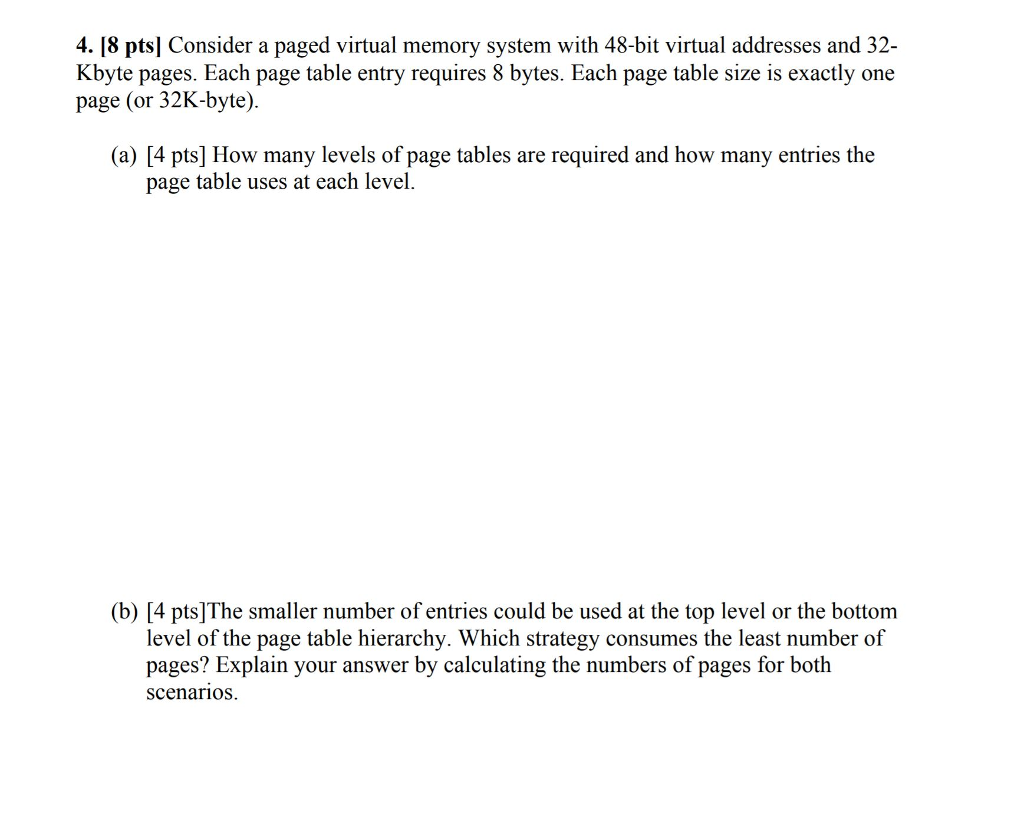 Cache and Virtual Memory Please help me with this question. ===================================== =======================================