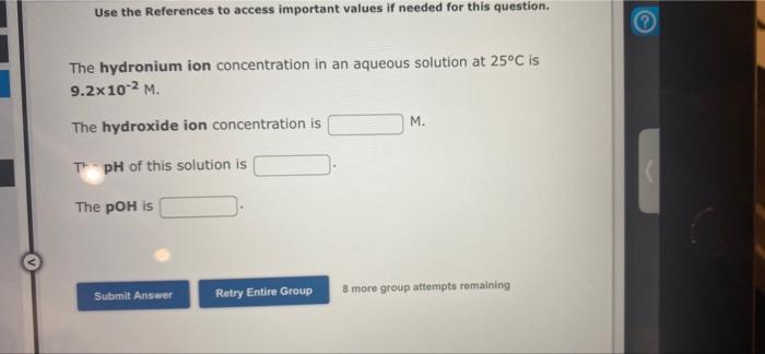  Use the References to access important values if needed for this