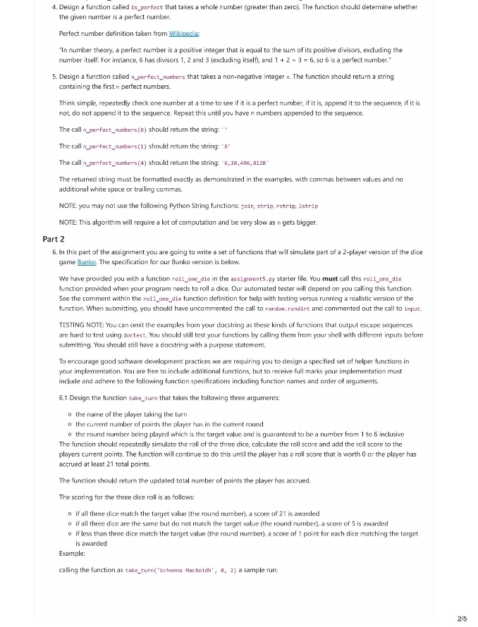  Design a function called is_parfect that takes a whole number (greater