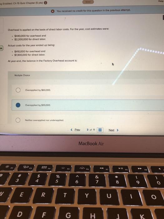  Help Enabled: Ch 15 Out Chapter (5 pts) You received no