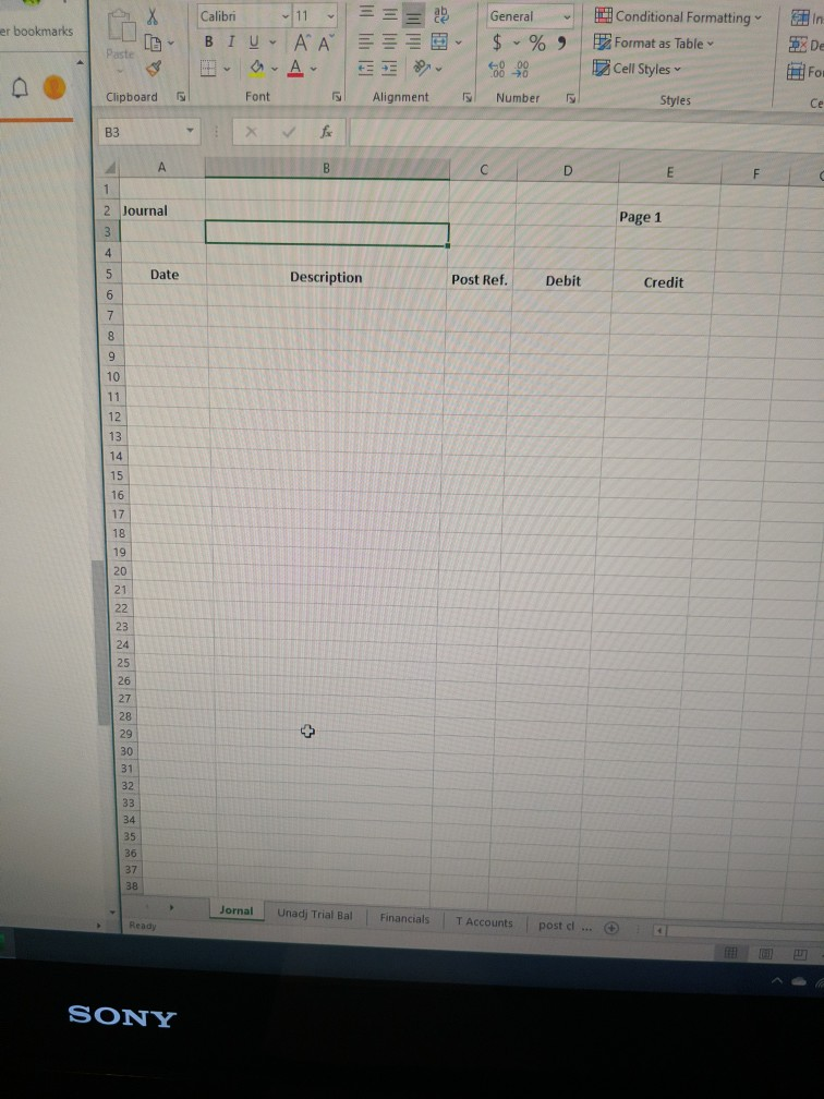 Problem Section: Complete the accounting cycle for the period January 1 to