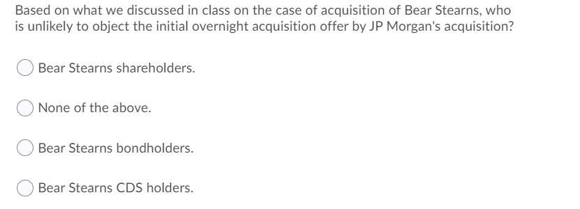  Based on what we discussed in class on the case of