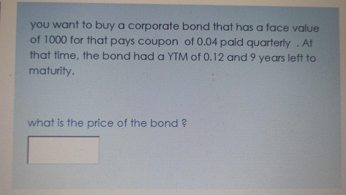MATURES IN 35 YEARS WHAT IS THE YTM Numeric what is the