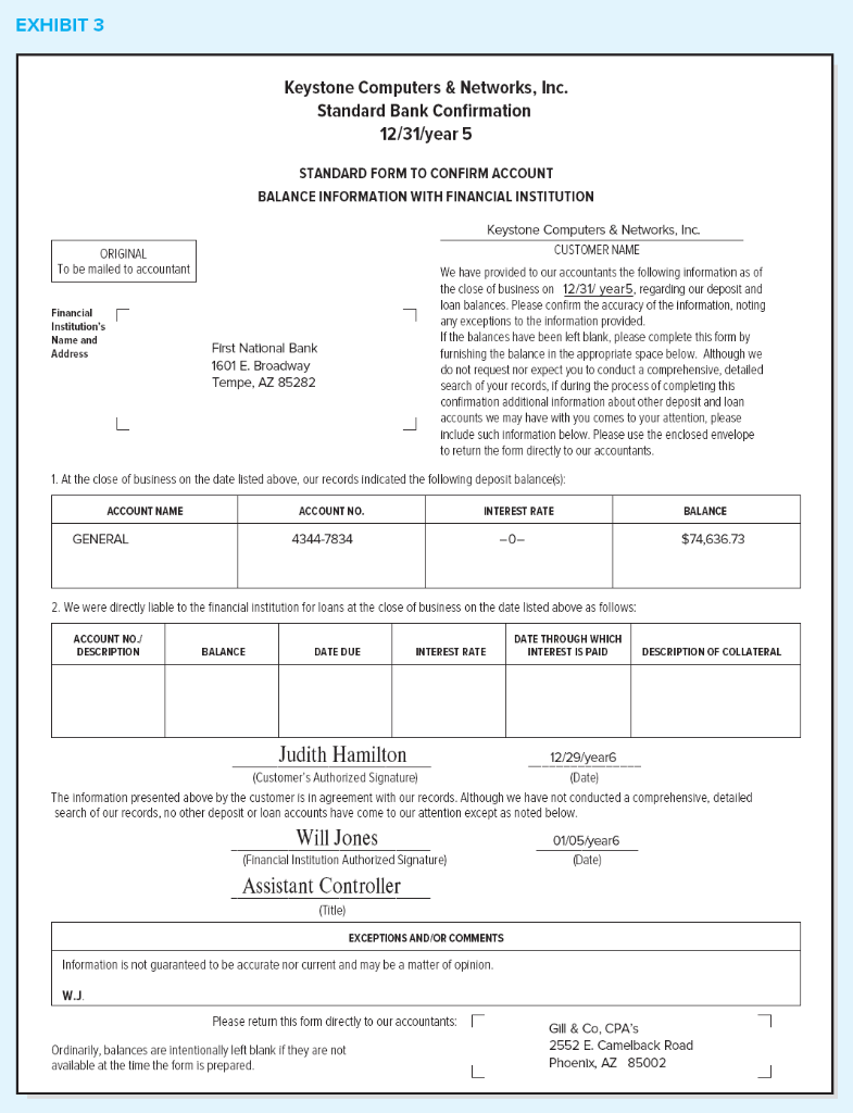 of your audit teamyour responsibility is to evaluate various statements included in