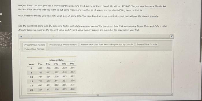 ANSWER PLEASE You fust found out that you had a very eccentric