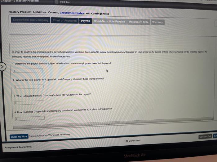 clerk for Copperfield and Company, a provider of delicate wine glasses to