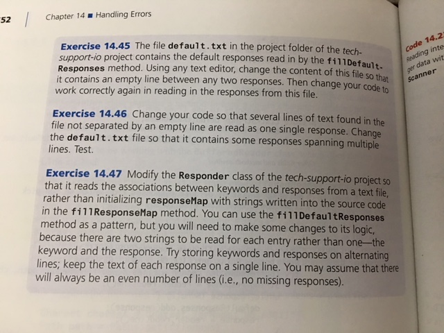 Complete exercise 14.47 on page 552 Submit the Responder.java file Responder.java file: