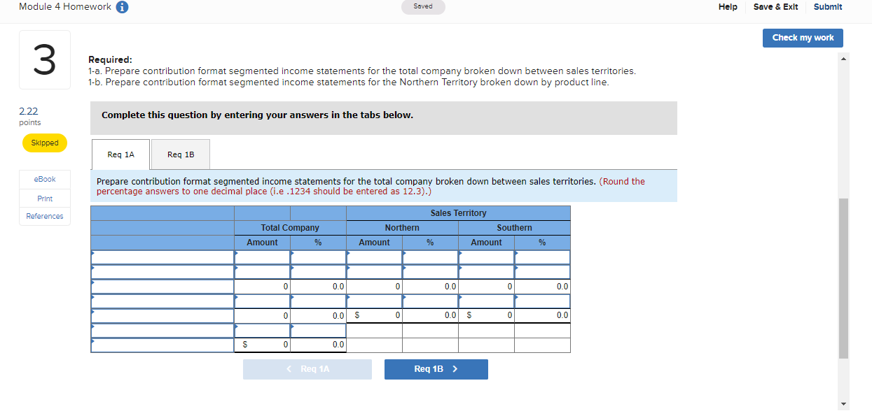 Saved Help Save & Exit Submit Check my work 3 Vulcan Company's
