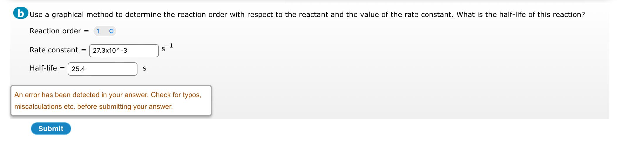 the parts to get the most points. The progress of a reaction