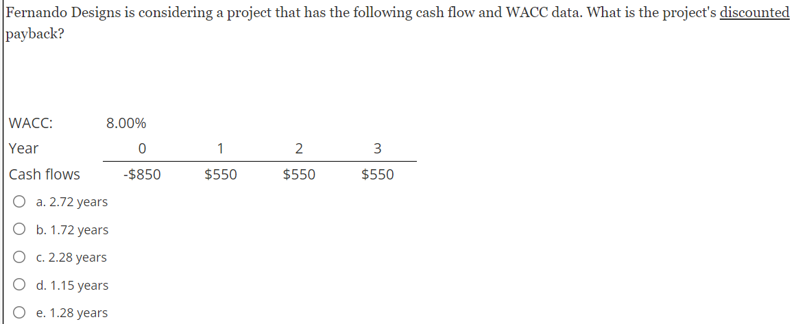 $1,050 $425 $450 $475 $500 O a. $74.65 O b. $271.19 O