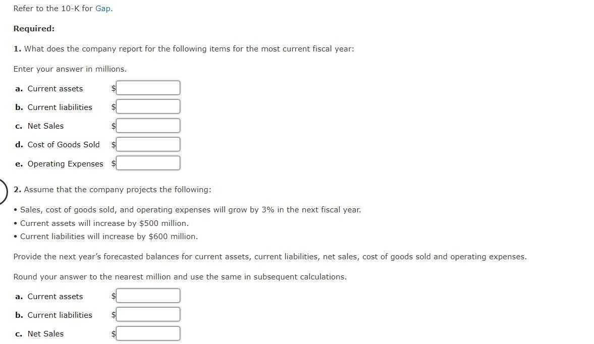 PLEASE ANSWER ALL QUESTIONS PLEASE USE THIS FOR REFERENCE Required: 1. What
