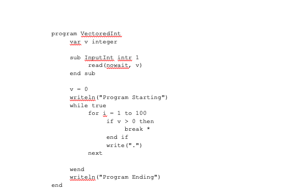 above program is doing (note where the read statement is in this