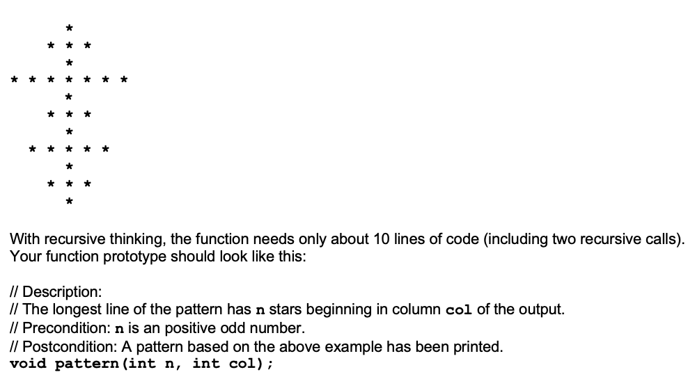 question. C++ - Please comment in code. Keep functions under 20 lines.