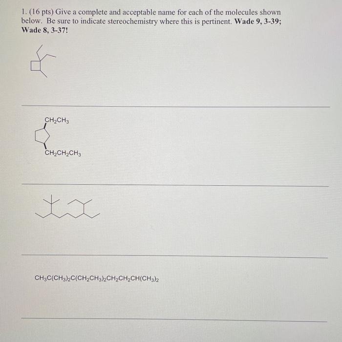 please show all work and explanation. will rate good 1. (16 pts)