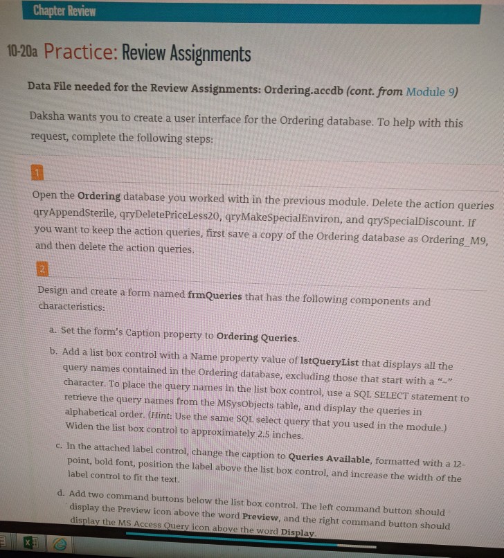 access module 10 automating tasks with macro (access file needed) Chapter