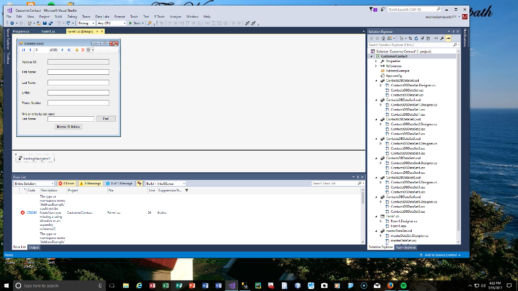 I have 7 errors on this and it doesn't seem to connect