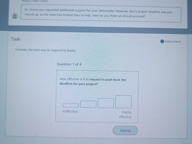  H.1 know you requested additional suppott for your deliverable. However, Ravl's