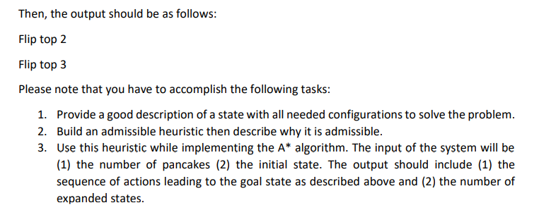 sorting a disordered stack of pancakes so that the smallest piece is