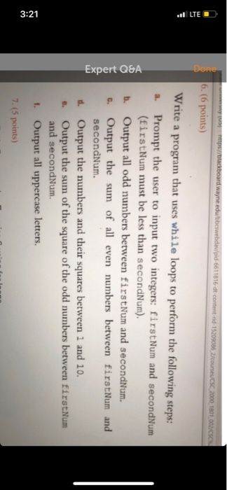  C++, visual studio 6611816 dt 2 6. (6 points) Write a