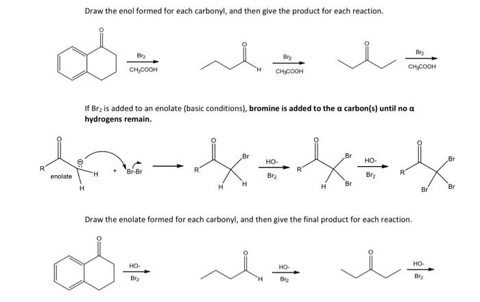carbonyl they form from is called a tautomerization and the enol/enolate and