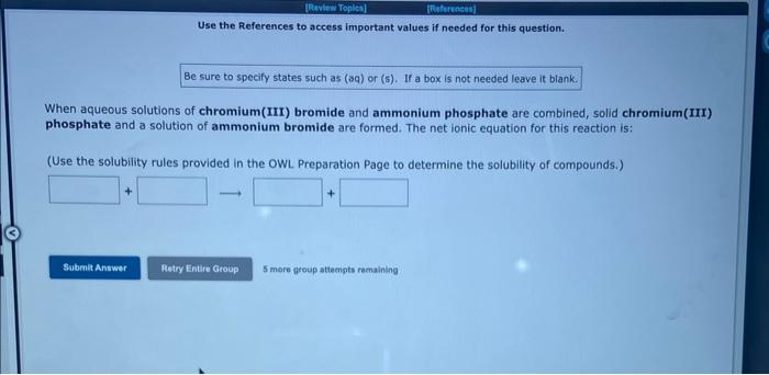  Use the References to access important values if needed for this