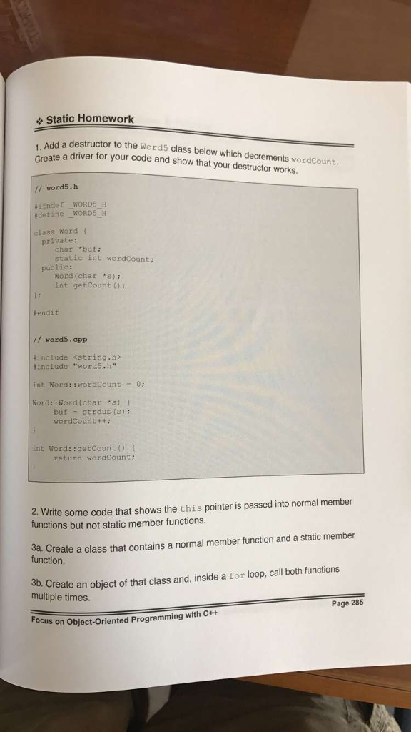 Please help me with this C++ example. I will provide the given