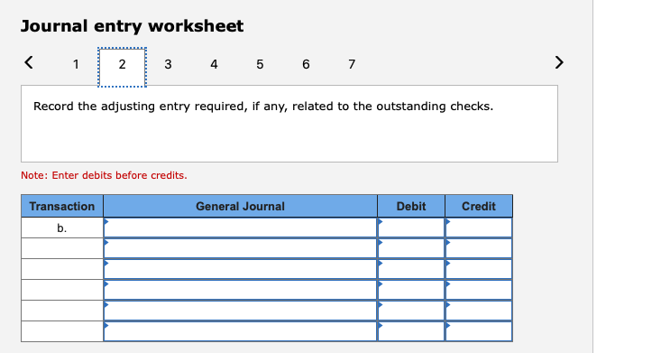the adjusting entry required, if any, related to the outstanding checks. Note: