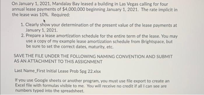 please show work. please show how to find fair value of leased