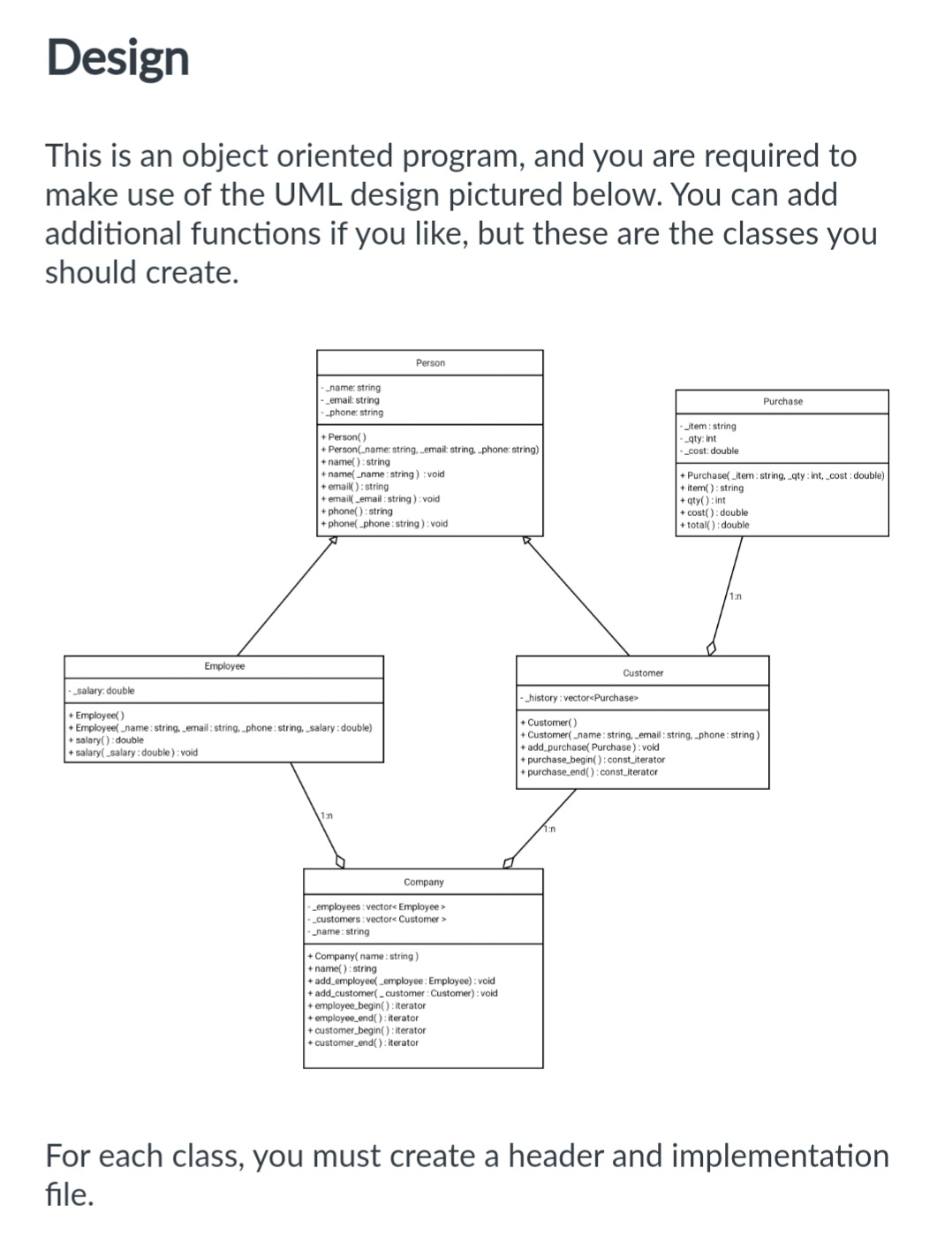 Instructions Replit Folder: companydb-cpp This will be an object oriented C++