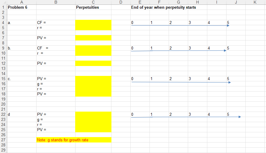 acquisition targets. a) What is the present value of a stable perpetuity