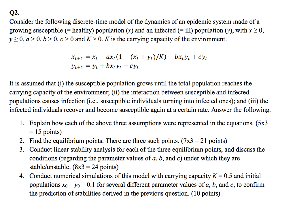 Need help - especially with number 4 Q2. Consider the following discrete-time