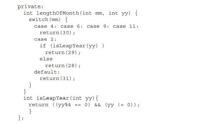 the month, day of the month, and a year (see the enclosed