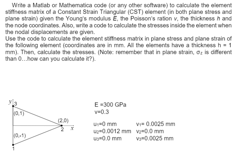  Write a Matlab or Mathematica code (or any other software) to