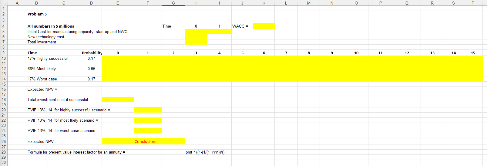 of $350 million in manufacturing capacity, start-up costs, and net working capital