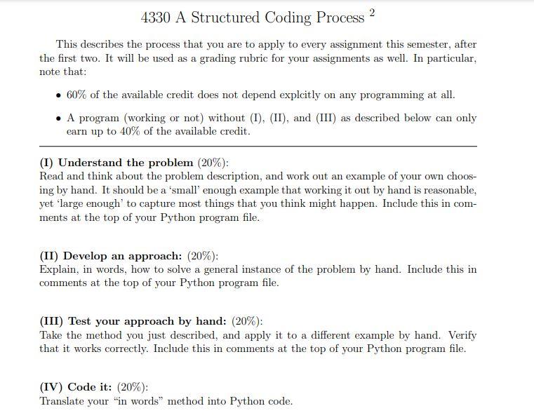 which follows. It will be graded according to that rubric. Follow Steps