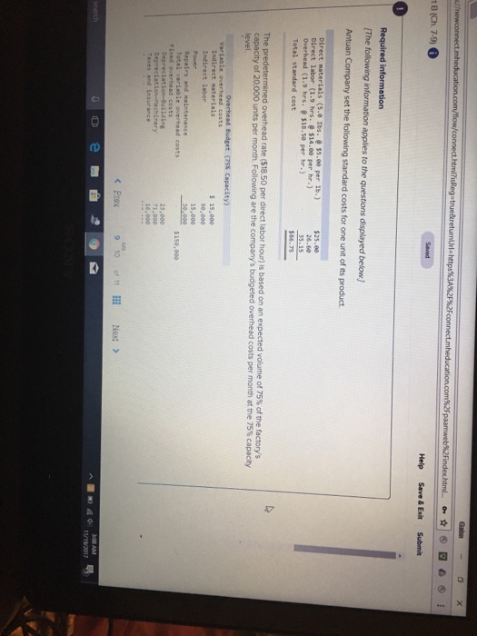  tB (Ch. 7.9) 6 Help Save& Exit Submit Required The following