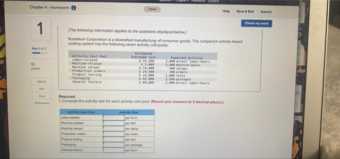  Chapter 4 - Homework Sed Help Seve Sut 1 Part of