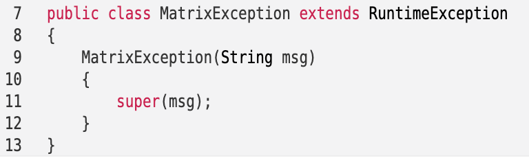 public FractionMatrix(int m, int n) { array = new Fraction[m][n]; // all