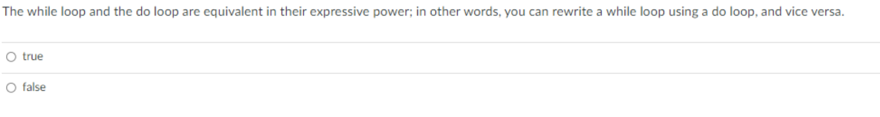 please answer in java The while loop and the do loop are