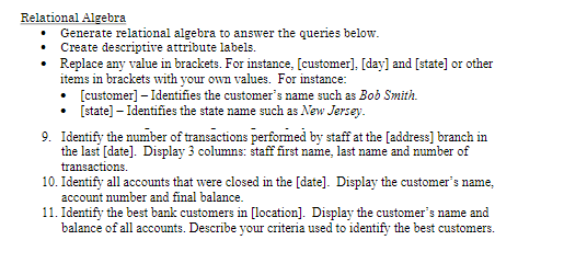 the form of symbols) answer for each question belows and explain it.