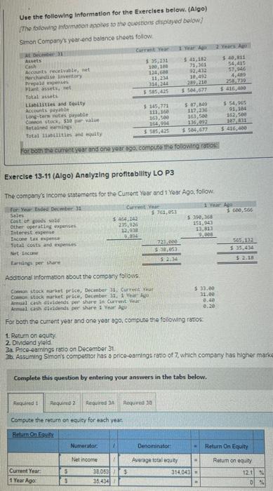 how do i find the average total equity for 1 year ago,