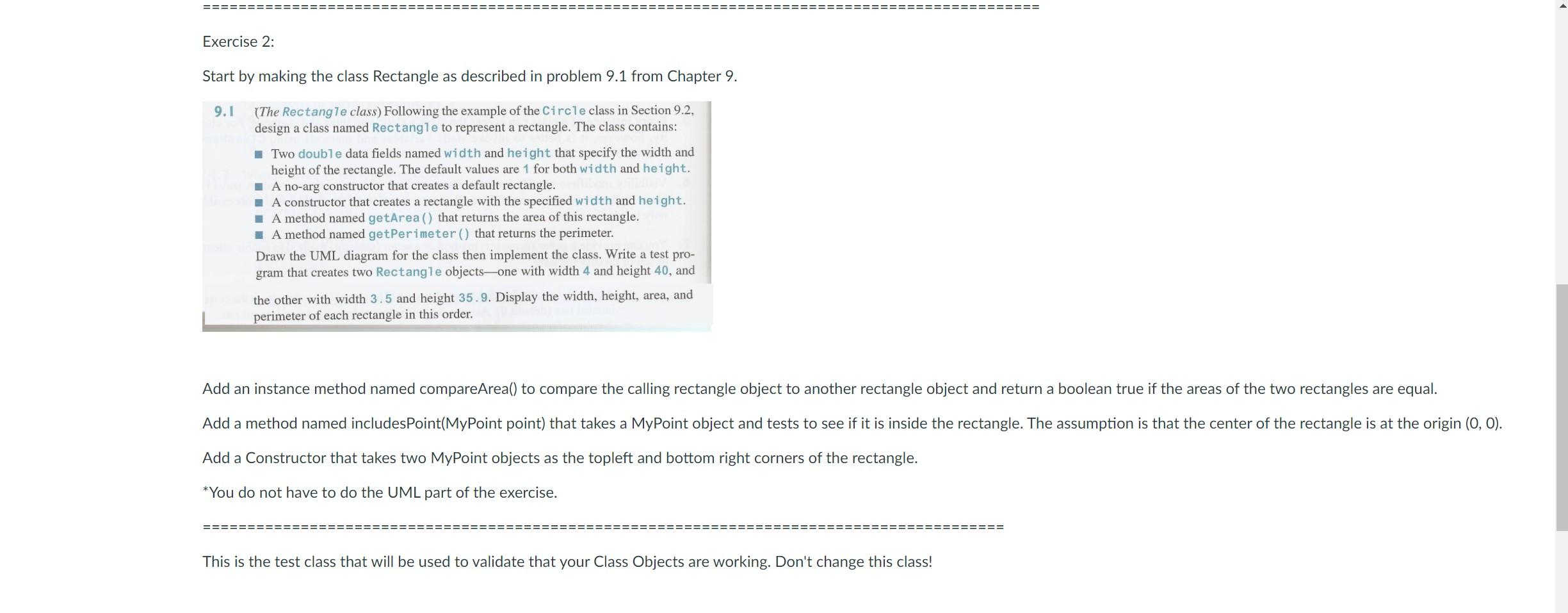 object(in the first pic), and a rectangle object(in the second pic) and