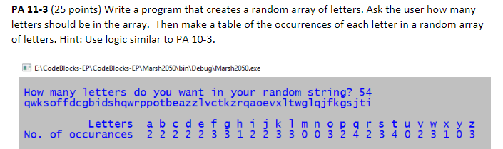 C++ question PA 11-3 (25 points) Write a program that creates a