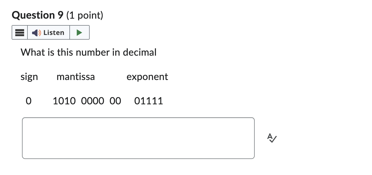 What is the exponent? 5 bits no spaces Convert 0.025 to binary