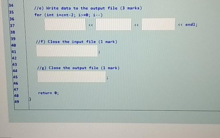 to the instructions stated in the comments This program intends to read
