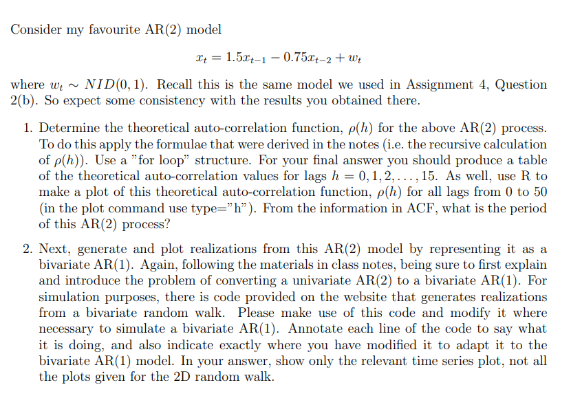  please give the answer code in R (explain your solution) Consider