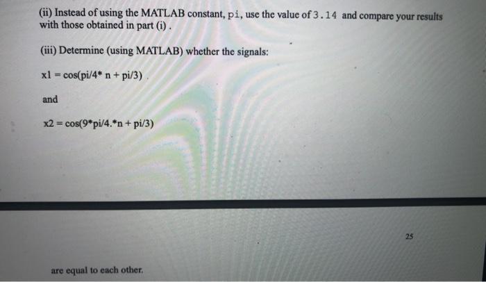 stem (n ,x); The value of N defines the number of samples