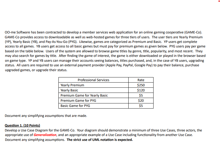  OO-me Software has been contracted to develop a member services web